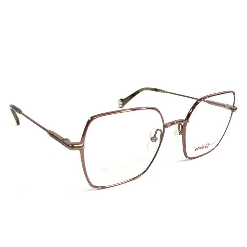 Etnia Barcelona Eyeglasses Frames AGORA PG Pink Gold Rose Gold Square 53-19-140